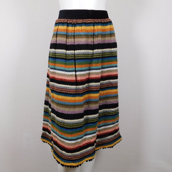 Anthropologie eri + ali Eri and Ali Multi-Colored Knit Skirt 12 (83125) - Picture 2 of 6